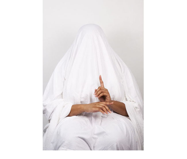Sondra Perry,<em>White Sheets</em>, 2014. Epson Inkjet Print on Matte Kodak Paper, 12 x 18 inches. White Sheets